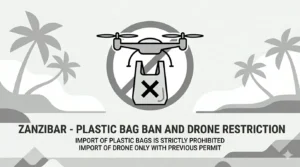 Plastiktüten und Verbot von Drohnen